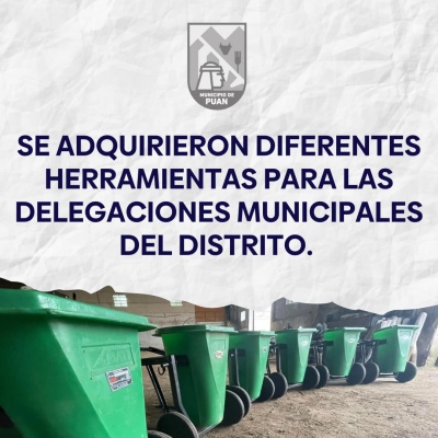 El municipio compró herramientas para las delegaciones